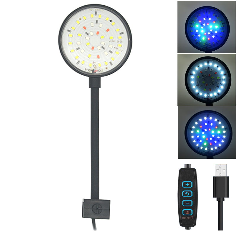 Aquarium Plant Ornament - USB Aquarium LED Lamp Fish Tank