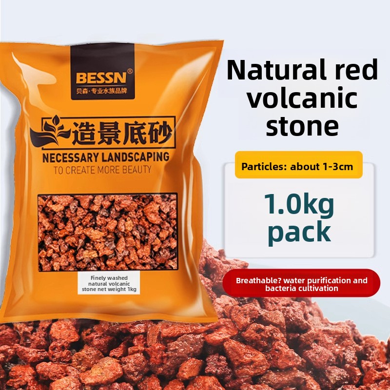 Planted Aquarium With Sand - BESSN Volcanic Rock Aquarium Substrate-Lava Stone