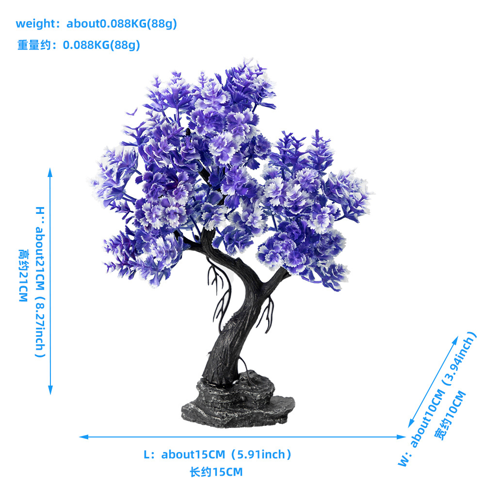 New Simulation Moss Tree Fish  - Planted Aquarium With Sand ulasan dan harga