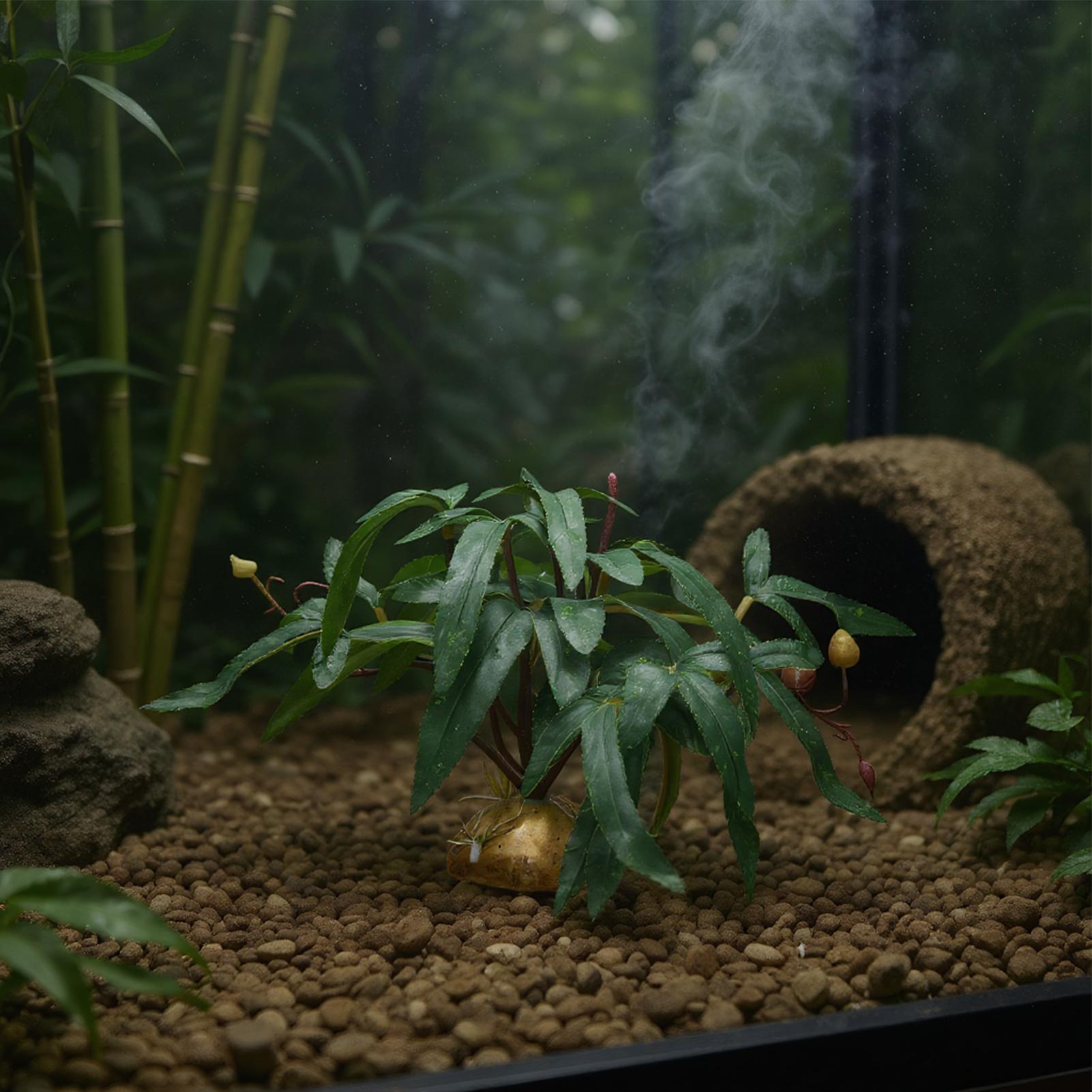 Fake Reptile Plants Snake Tank - Aquarium Plant Ornament ulasan dan harga
