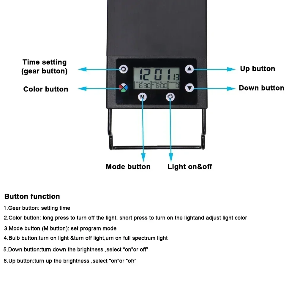 IP68 Waterproof Aquarium LED L - Aquarium Plant Growth ulasan dan harga