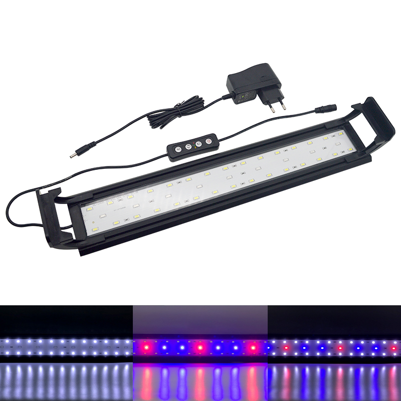 Aquarium LED Light for 16-64CM - Aquarium Plant Growth ulasan dan harga