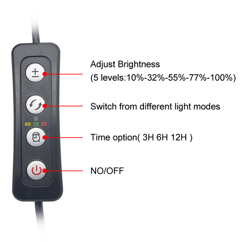 Aquarium LED Light for 16-64CM - Aquarium Plant Growth ulasan dan harga