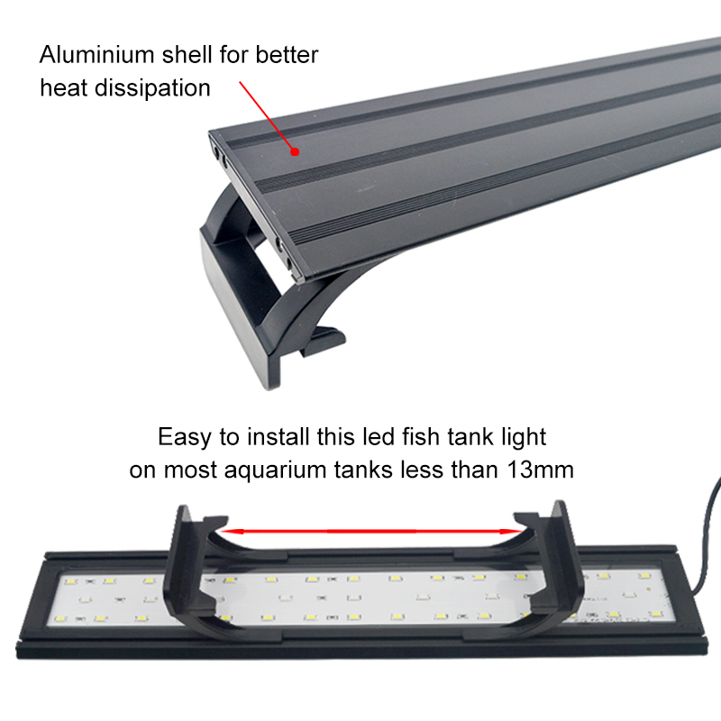Aquarium LED Light for 16-64CM - Aquarium Plant Growth ulasan dan harga