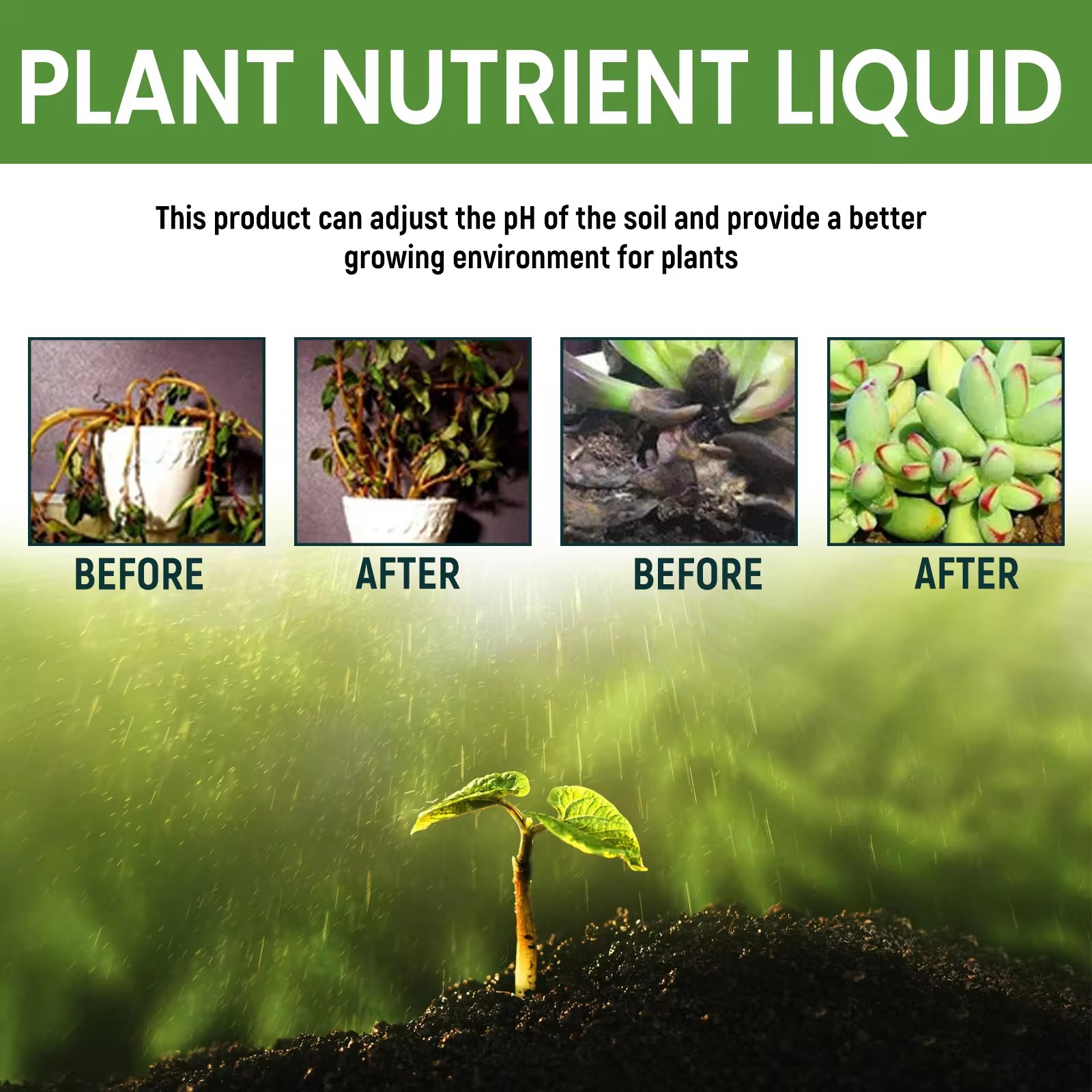MOONSPRY 100ml Organic Potted  - Liquid Fertilizer All In ulasan dan harga