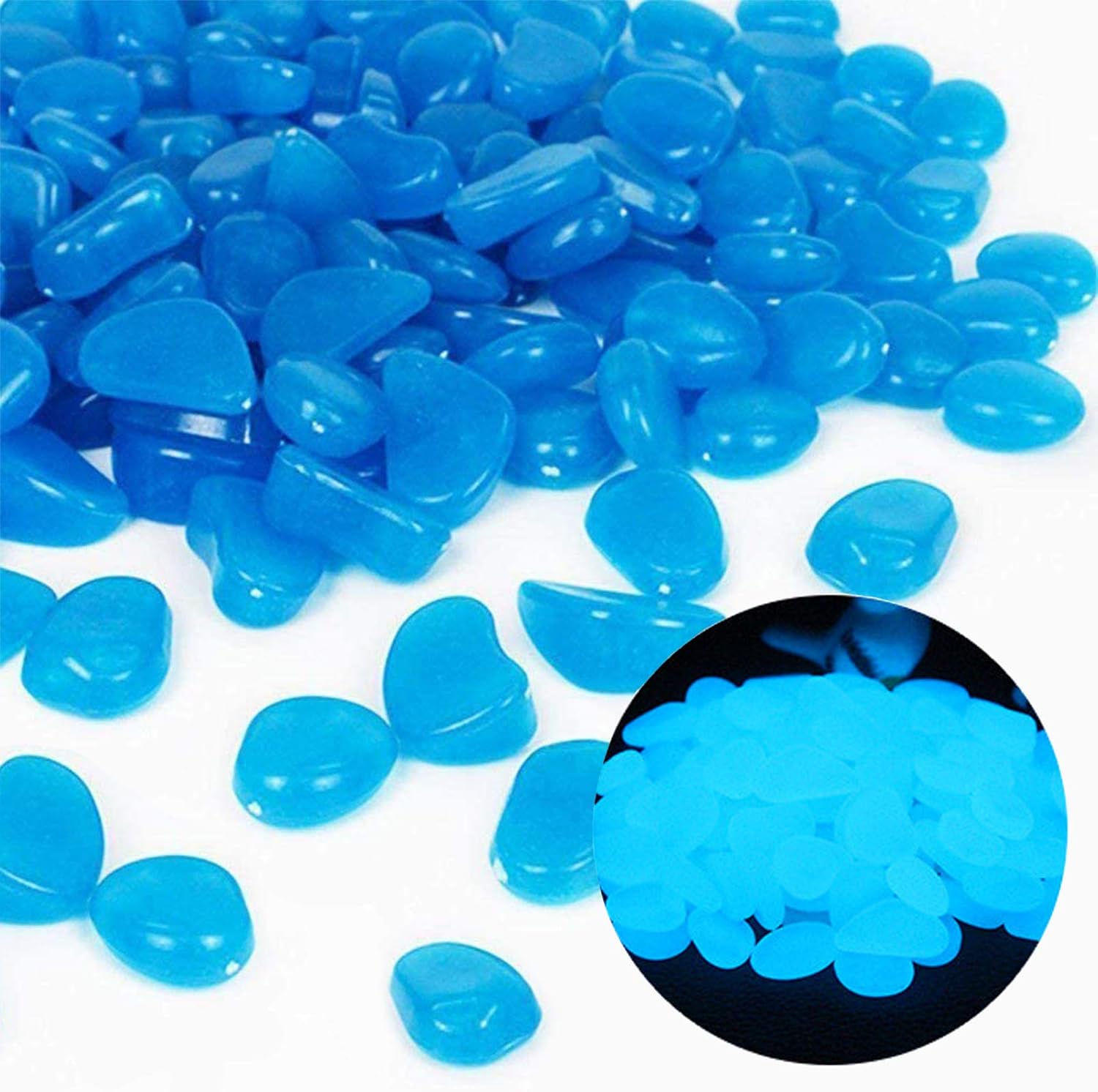 Fish Tank Rocks Glow Blue Pebb - Aquarium Plant Growth ulasan dan harga