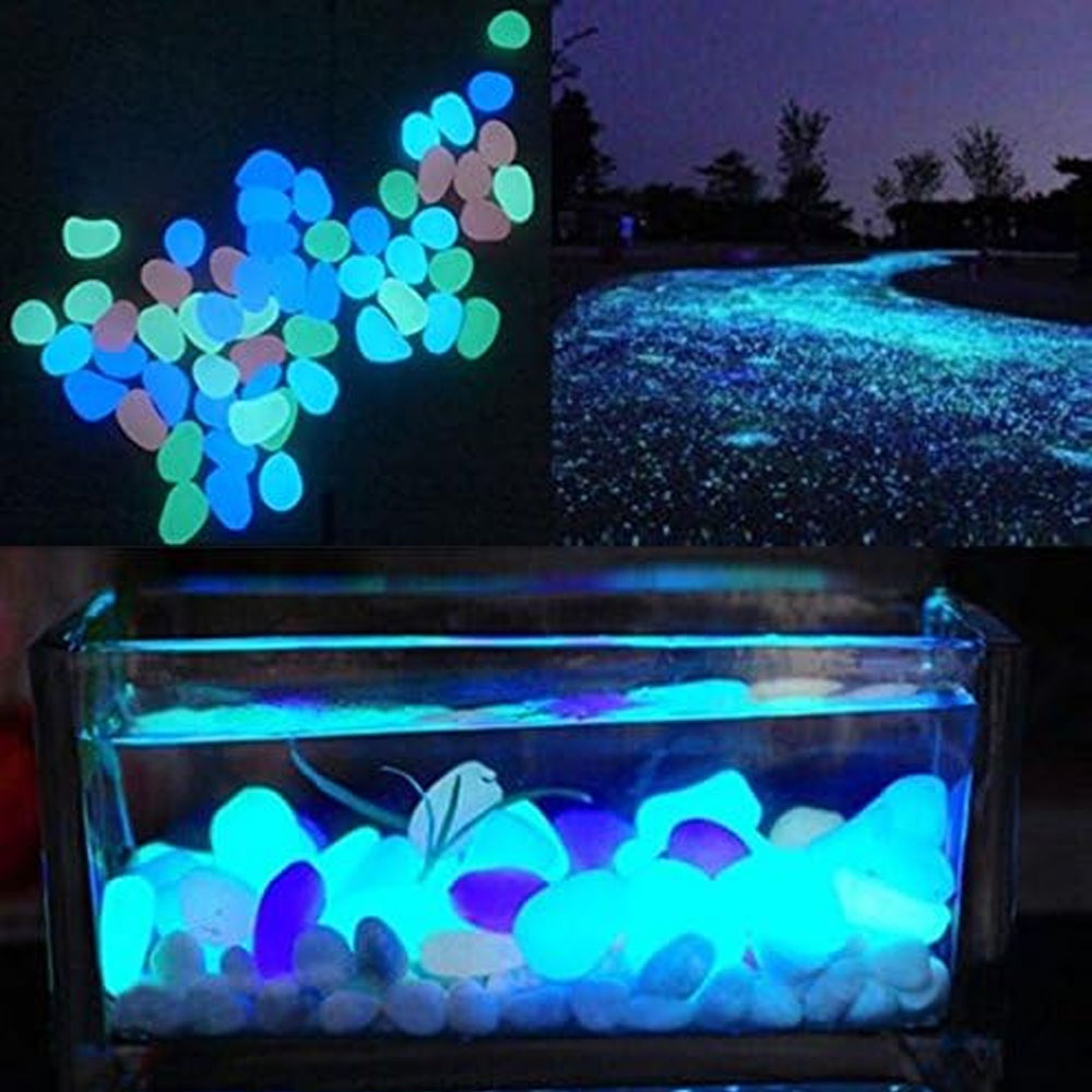 Fish Tank Rocks Glow Blue Pebb - Aquarium Plant Growth ulasan dan harga