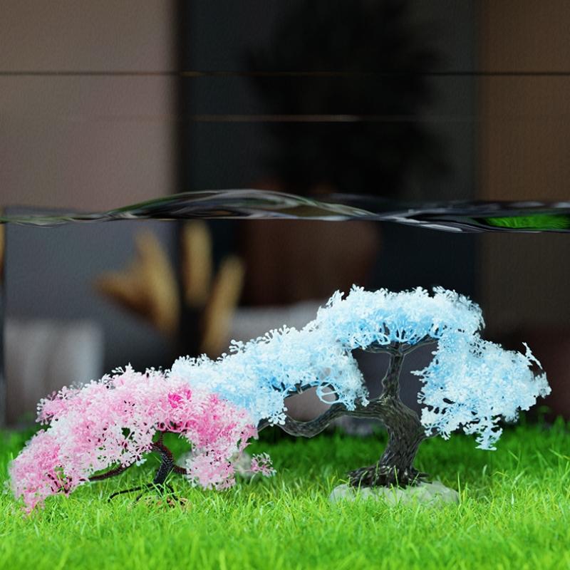 Simulated Tree Artificial Plas - Planted Aquarium Aquascape ulasan dan harga