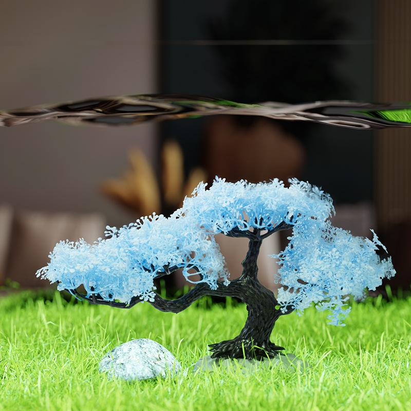 Simulated Tree Artificial Plas - Planted Aquarium Aquascape ulasan dan harga