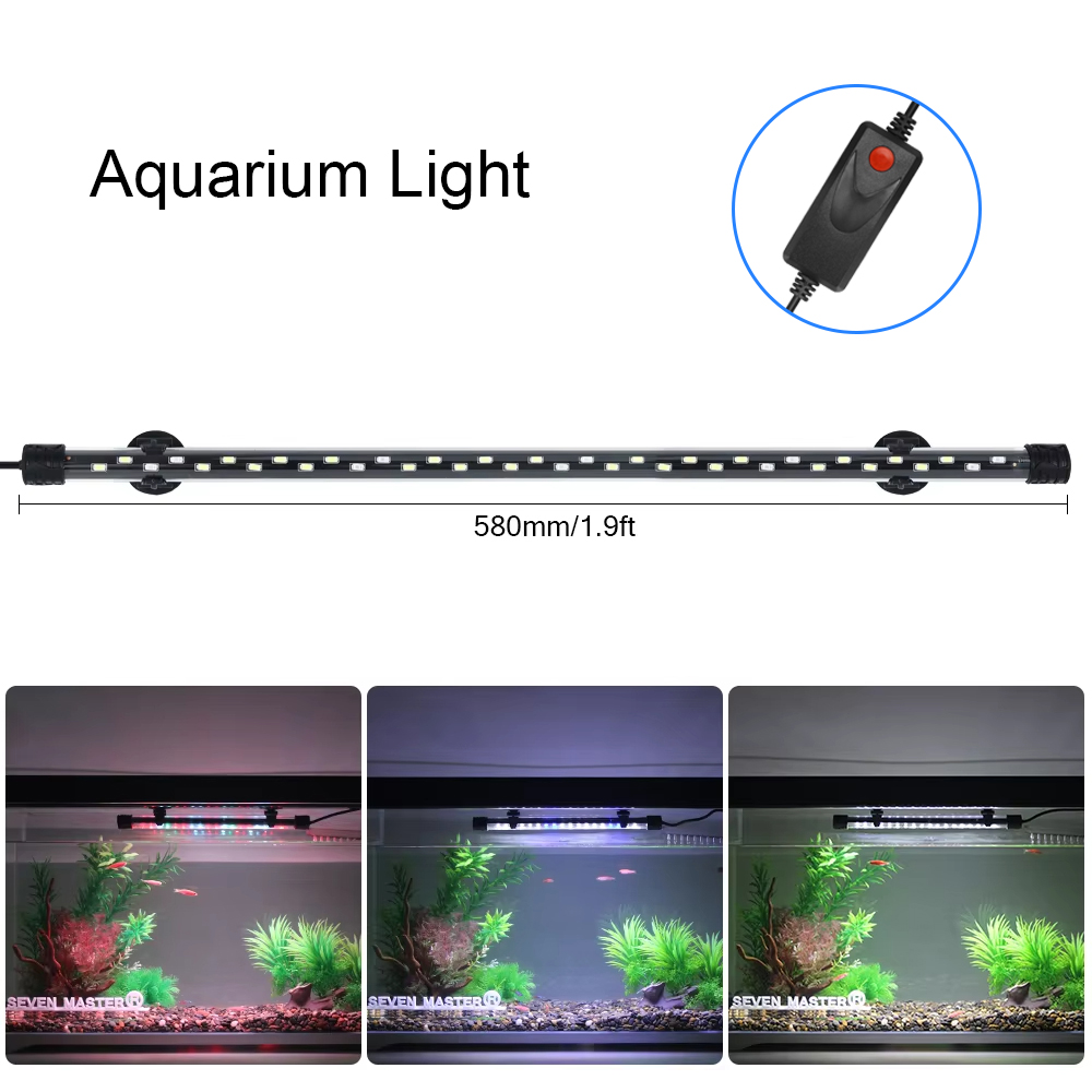 58CM  Aquarium Light LED Plant - Aquarium Plant Growth ulasan dan harga