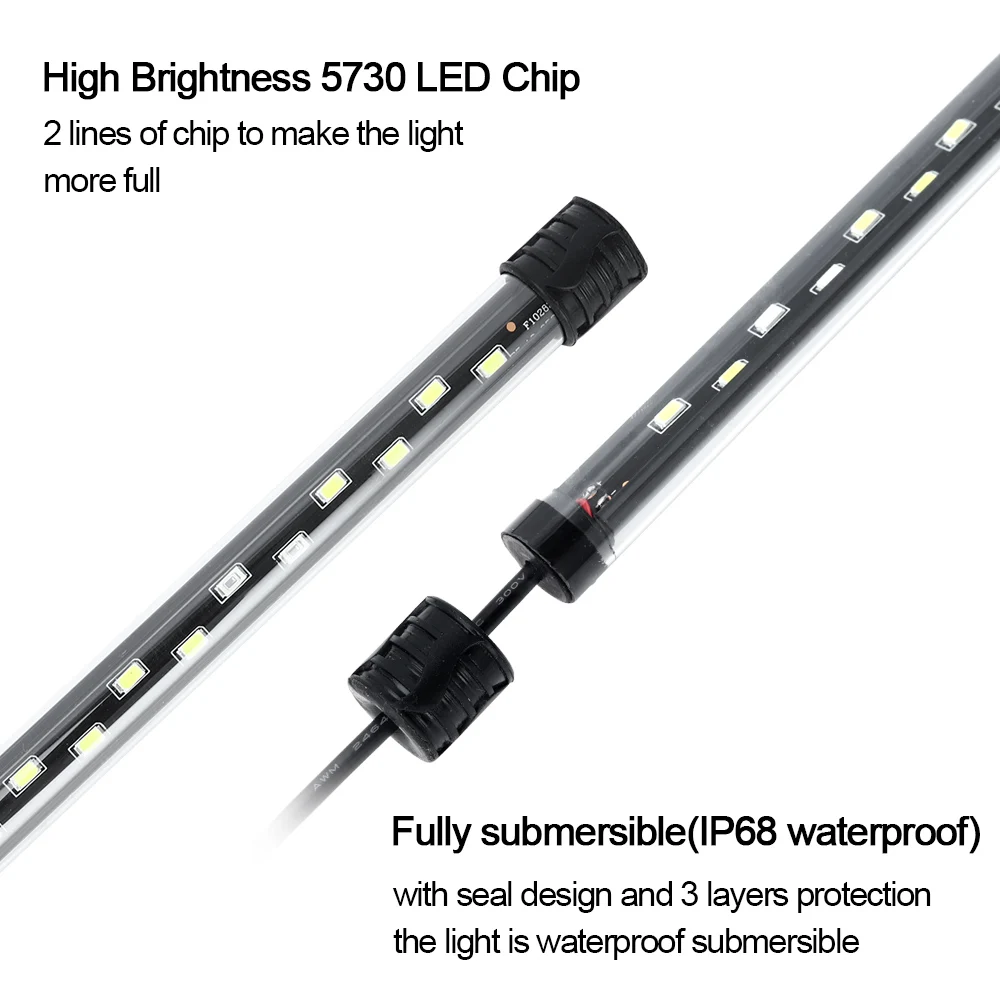 58CM  Aquarium Light LED Plant - Aquarium Plant Growth ulasan dan harga