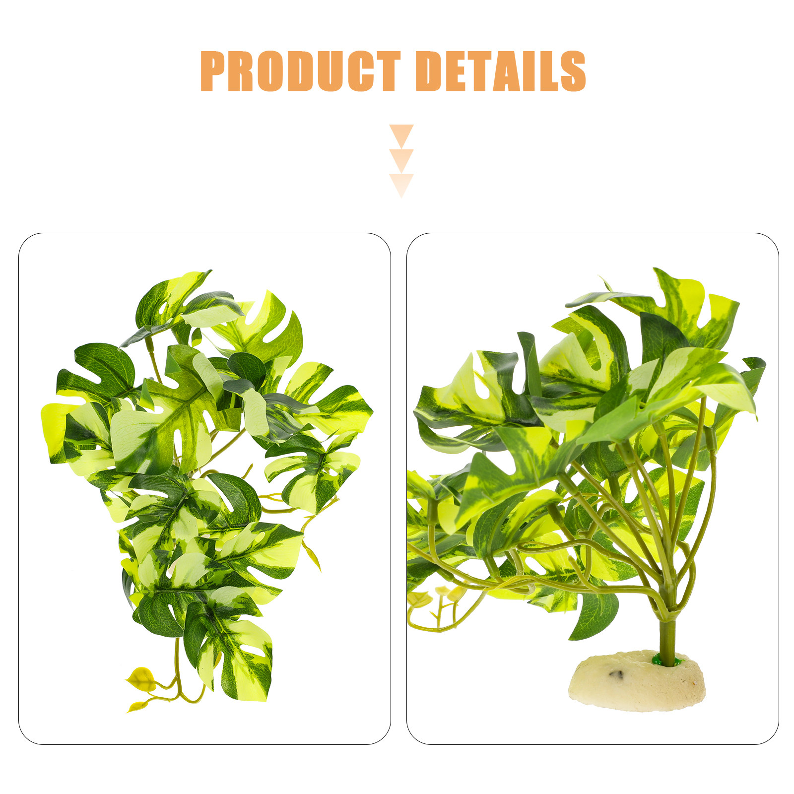 Lifelike Resin Reptile Terrari - Aquarium Plant Ornament ulasan dan harga