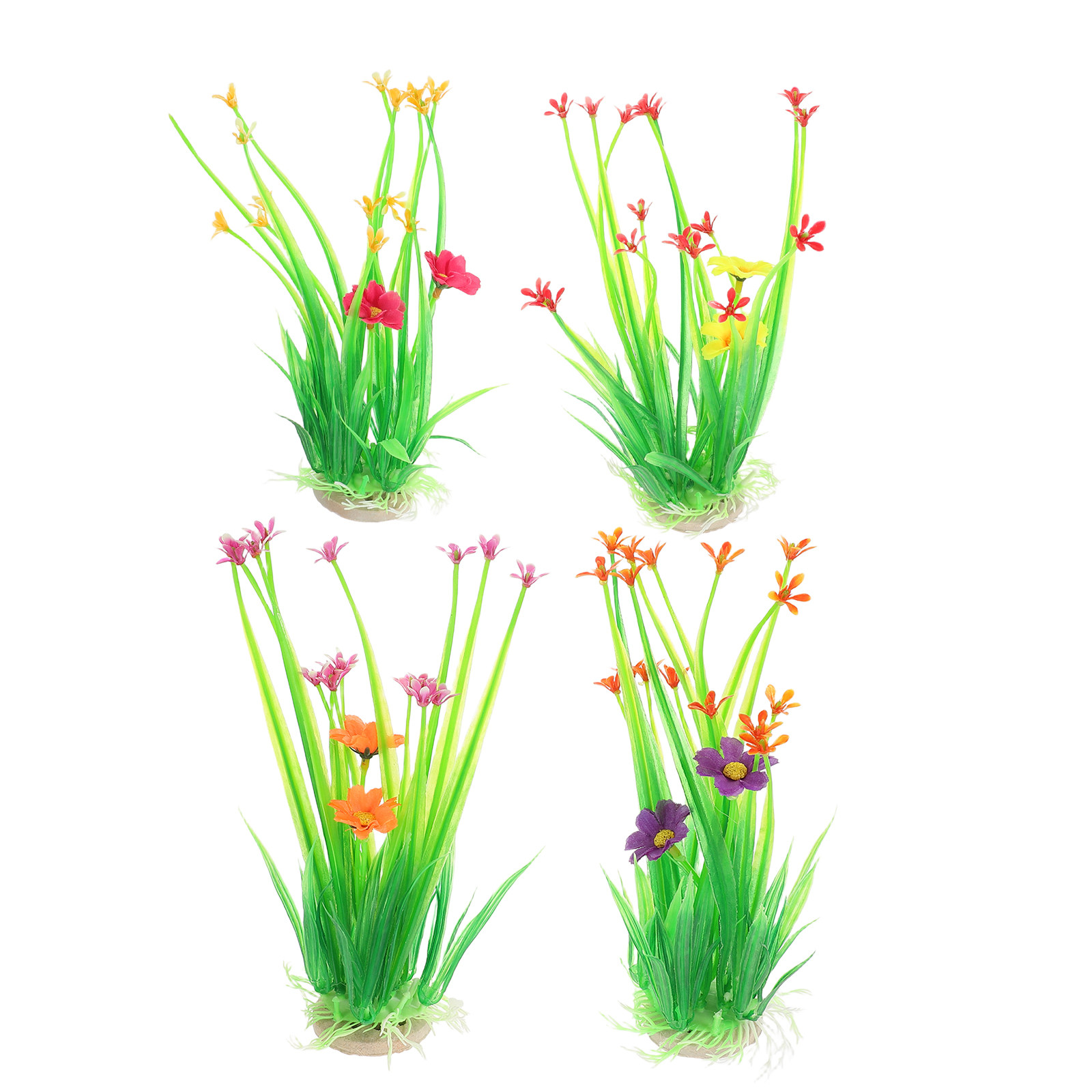 4pcs Artificial Aquarium Plant - Planted Aquarium With Sand ulasan dan harga