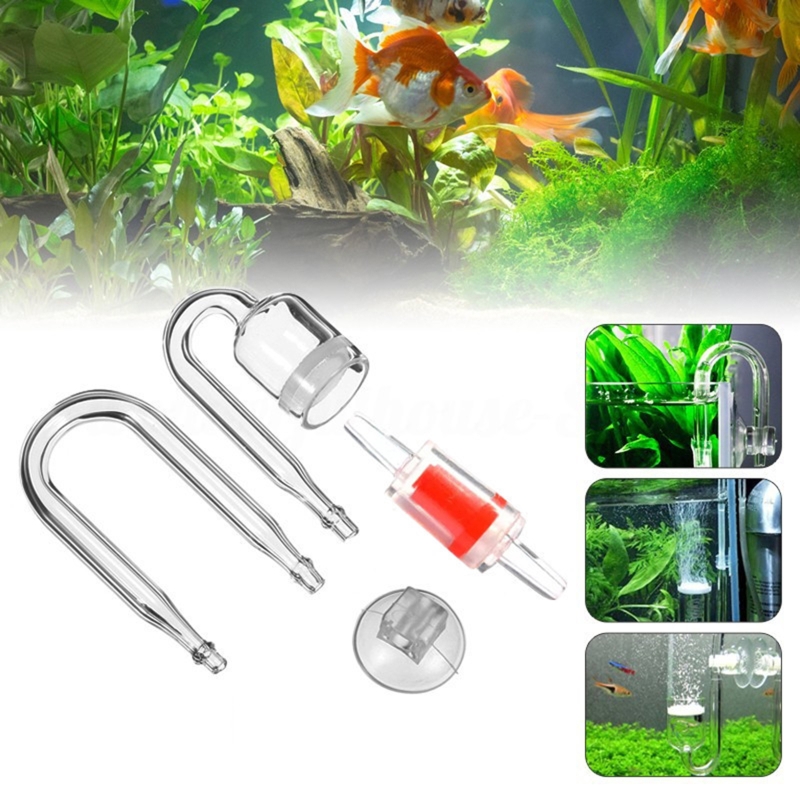 4pcs Set DIY CO2 Diffuser For  - Planted Aquarium Aquascape ulasan dan harga